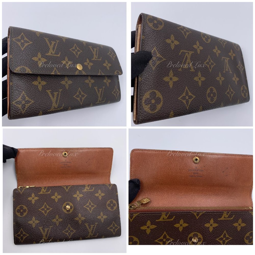 Authentic Louis Vuitton Monogram Long Wallet - Picture 6 of 9